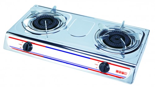 MH-202 Stainless steel double burner stove
