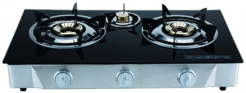 MH-G305 Tempered Glass Top Double Burners stove