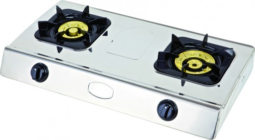 MH-218 Stainless steel double burner stove