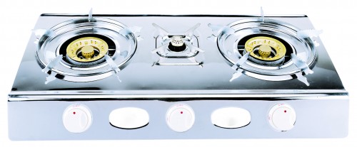 MH-304 Stainless steel three burners stove