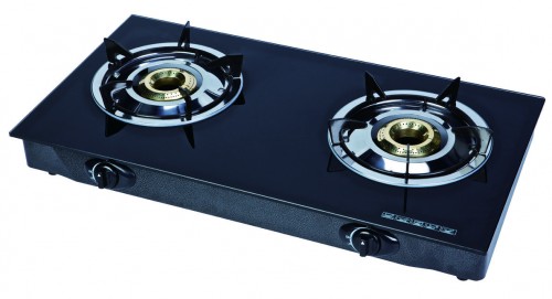 MH-G213 Tempered Glass Top Double Burners stove
