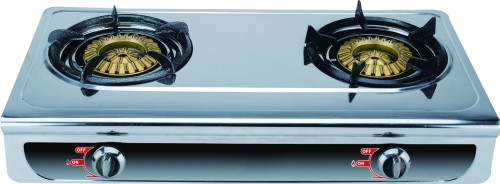 MH-216 Stainless steel double burner stove