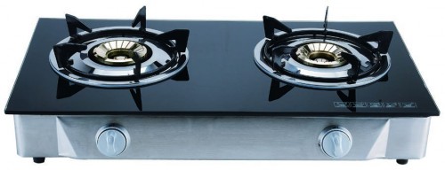 MH-G205 Tempered Glass Top Double Burners stove
