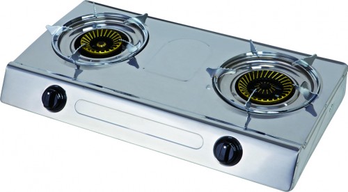 MH-228 Stainless steel double burner stove