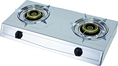 MH-226 Stainless steel double burner stove
