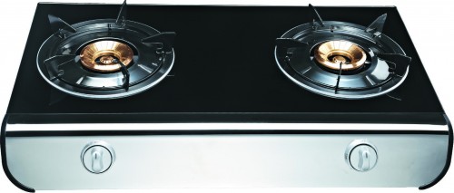 MH-G224 Tempered Glass Top Double Burners stove