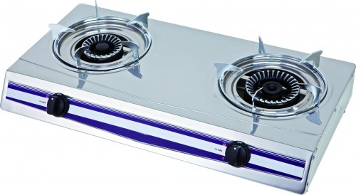 MH-221 Stainless steel double burner stove