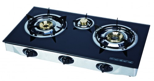 MH-G309 Tempered Glass Top Three Burners stove
